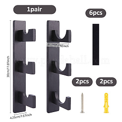 Espositori da parete in legno a 3 livello per mazze da baseball&nbsp;ODIS-WH0043-183