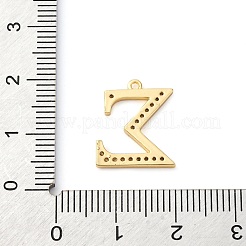 Pendentif en zircone cubique micro pavé de laiton placage en rack&nbsp;KK-H449-76G-21