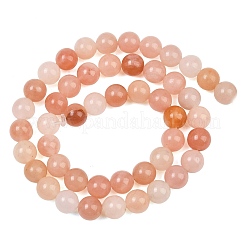 Rangs de perles de jade rose naturel teintées&nbsp;GG-CBAD029-A12-8mm