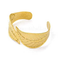 Brazaletes de acero inoxidable 304 con revestimiento iónico (IP) para mujer&nbsp;BJEW-G729-04G
