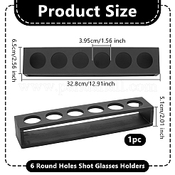 6 Schnapsglashalter aus Acryl mit runden Löchern&nbsp;AJEW-WH0651-27