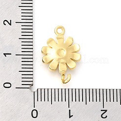 Messing Emaille Blumenglieder Verbinder Charms&nbsp;KK-C121-04G-02