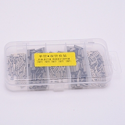 Kit de fundas de crimpado de canto y doble barril de latón&nbsp;FIND-WH0065-70