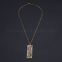 201 collane con ciondolo in acciaio inossidabile&nbsp;NJEW-S105-JN613-45-2