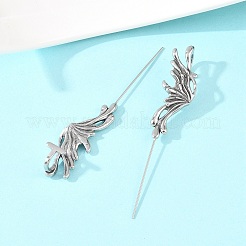 Boucles d'oreilles papillon en acier inoxydable 316&nbsp;AJEW-C044-21AS