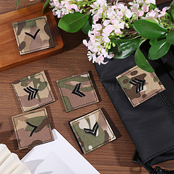 6 Stück 3 Stile Polyester Epaulette Camouflage&nbsp;PATC-FH0001-27A