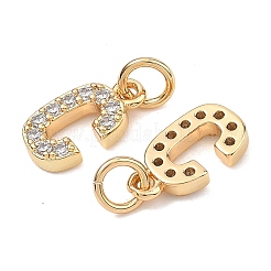 Ciondoli Shegrace in ottone con micro pavé di zirconi cubici trasparenti&nbsp;XGRQ29929-394G-C