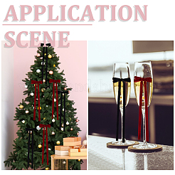 20 Stück 2 Farben Fusselschleifen-Ornament-Zubehör&nbsp;DIY-SP0004-81