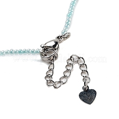 Collane con ciondolo a farfalla sfaccettato in opalite&nbsp;NJEW-G143-01C