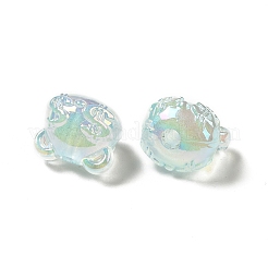 Placage uv perles acryliques irisées arc-en-ciel&nbsp;PACR-M002-03