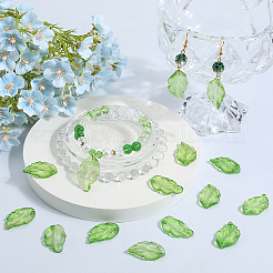 80pcs transparente Glasanhänger&nbsp;GLAA-SC0002-43A