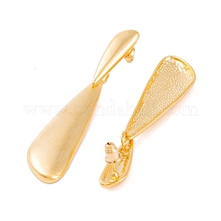 Orecchini pendenti in ottone a goccia da donna&nbsp;EJEW-G391-18G