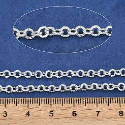 Chaînes rolo texturées en laiton&nbsp;CHC-P015-01S