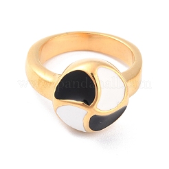 Anello da dito mulino a vento smaltato per le donne&nbsp;RJEW-L103-03-G