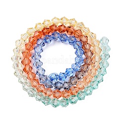 Perles de verre en fil de peinture cuite à dégradé de couleurs&nbsp;DGLA-A039-T6mm-A014