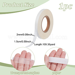 Nahtloses doppelseitiges PVC-Kunststoff-Unterwäscheband&nbsp;AJEW-WH0459-34C