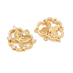 Pendentifs en laiton zircon cubique transparent&nbsp;CU-CBA2E4B-07G
