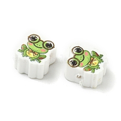 Bedruckte handgemachte Polymer Clay Perlen&nbsp;CLAY-I016-02