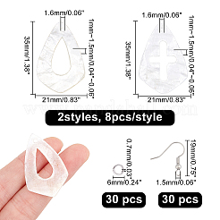 DIY baumeln Ohrring machen Kits&nbsp;SHEL-CA0001-005