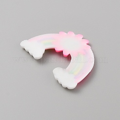 Cabochons en plastique pvc &nbsp;SIL-WH0019-15E