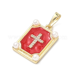 Ottone micro spianare pendenti zirconi&nbsp;KK-H255-07G-03
