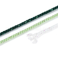 Cordones trenzados de poliéster redondos teñidos en segmentos de 27 m&nbsp;OCOR-N009-02A-03