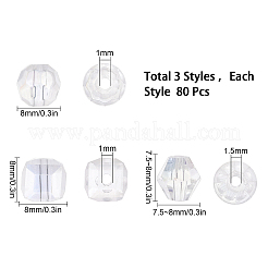 Perle di vetro placcato stile 240 pz 3&nbsp;EGLA-SC0001-07
