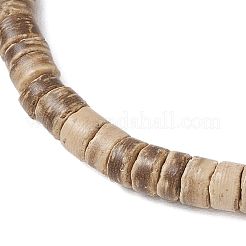 Bracelets en perles de noix de coco avec tortues de mer et étoiles de mer&nbsp;BJEW-JB11882-02