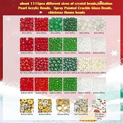 Bausatz zum Selbermachen von Weihnachtsarmbändern&nbsp;DIY-YW0007-55