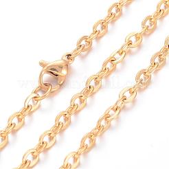 Collier en acier inoxydable 304 avec placage ionique (IP)&nbsp;MAK-K004-19G