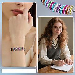 160 Stück 8 Farben Messing European Beads&nbsp;KK-PH0015-46