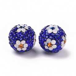 Polymer Ton Strass Perlen&nbsp;RB-L029-03D