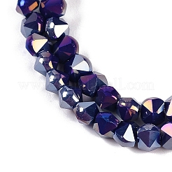 Chapelets de perles en verre électroplaqué&nbsp;EGLA-B009-05A-05