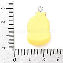 Süße Anhänger aus undurchsichtigem Harz mit Schweinemotiv&nbsp;RESI-V005-007F
