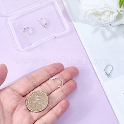 5 Paar 925 Sterling Silber Klapp-Ohrring-Beschläge&nbsp;STER-BBC0008-53