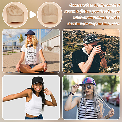 Hutformer-Einsatz aus Filz für Baseballcaps&nbsp;FIND-WH0436-62B