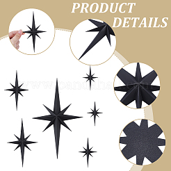 6 autocollant mural en plastique&nbsp;DIY-WR0005-34C