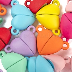 18 set di fermagli magnetici in lega verniciata a spruzzo di 9 colori con passanti&nbsp;FIND-LS0001-65