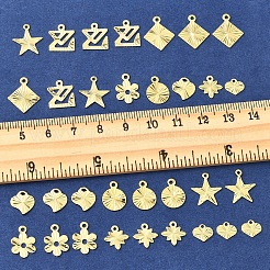 32 Stück 8 Stile Rack-Plating Messing Charms&nbsp;KK-FS0001-53