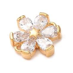Ciondoli connettori in ottone e strass&nbsp;RB-CBAFDDC-01G