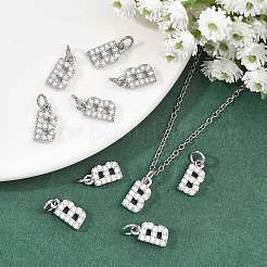 Messing micro pave klare zirkonia anhänger&nbsp;XGRQ29042-394P-B
