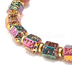 Bracelet extensible perles rondes bois naturel&nbsp;BJEW-JB07141
