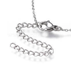 Messing Micro Pave klare Zirkonia Anhänger Halsketten&nbsp;NJEW-R256-08P