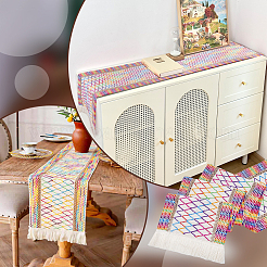 Runner da tavola natalizio in lino&nbsp;AJEW-WH0794-71