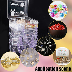 4 contenitore di perle di plastica in polistirolo&nbsp;CON-PH0002-77