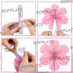 9 pieza de adornos colgantes de papel&nbsp;HJEW-SP0001-44B