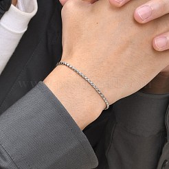 Bracelets de chaîne d'acier inoxydable&nbsp;PW-WGD91B2-01