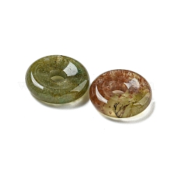 Natürlicher indischer Achat Donut/Pi-Scheibenanhänger&nbsp;G-G142-01A