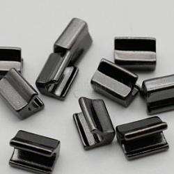 Аксессуары, латунная молния в верхней части заглушки, металлический черный, 5x4x3.5 мм