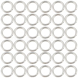 Sunnyclue 304 Biegeringe aus Edelstahl, offene Ringe springen, runden Ring, Edelstahl Farbe, 21 Gauge, 5x0.7 mm, Innendurchmesser: 3.6 mm, 2000 Stück / Karton